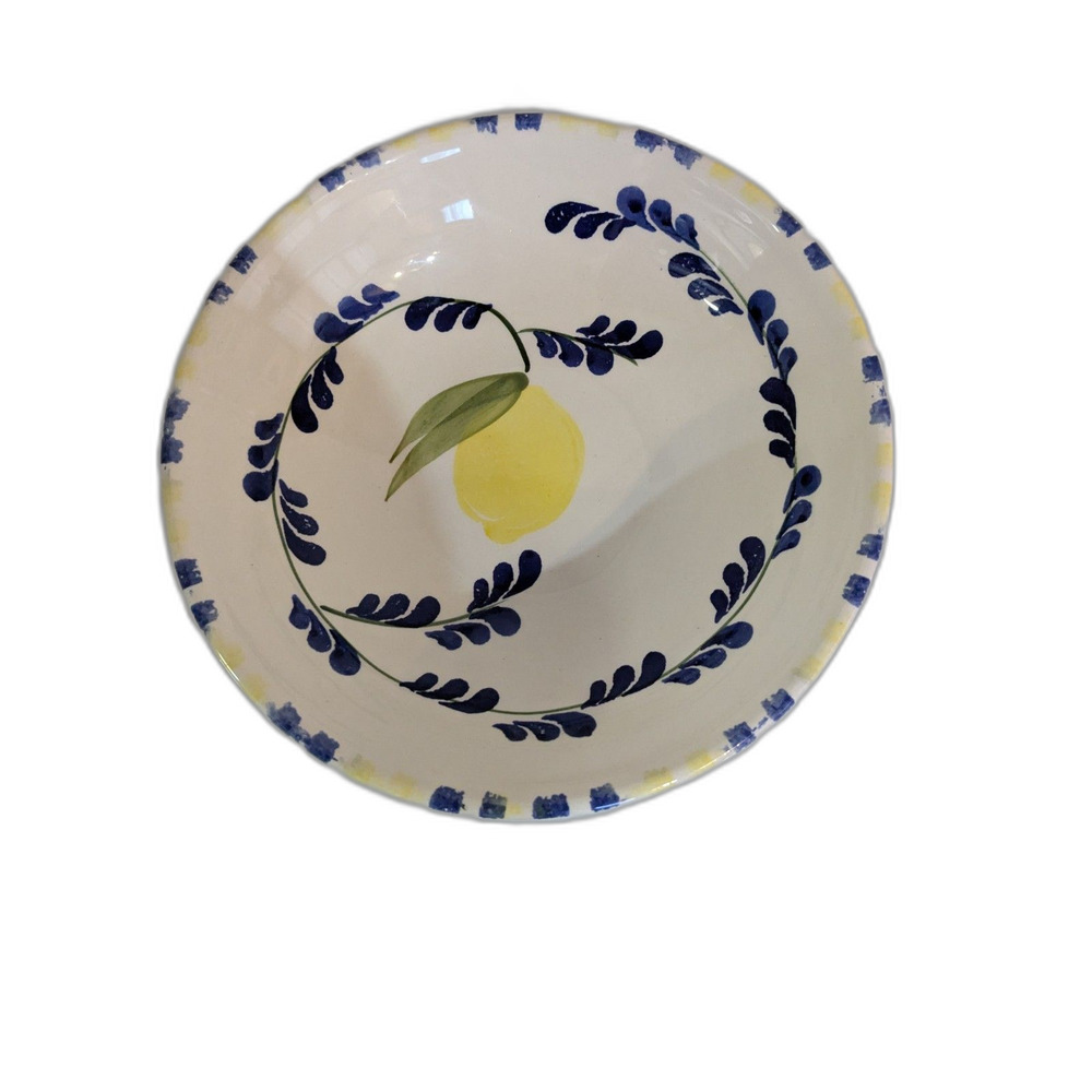 La Tavola Serving Bowl Handpainted